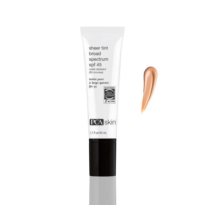 PCA Sheer Tint Broad spectrum SPF 45